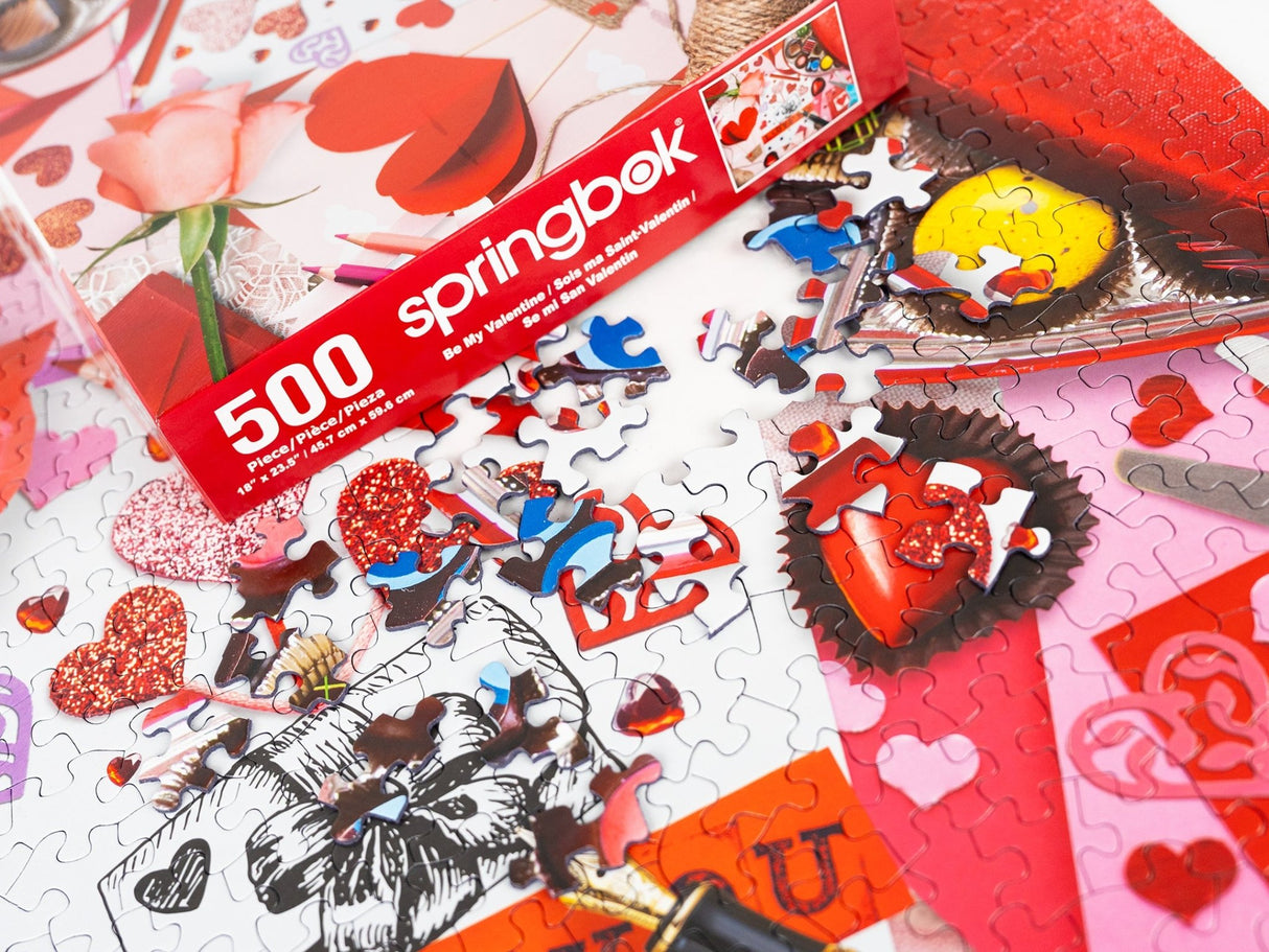 Be My Valentine 500 Piece Jigsaw Puzzle | Springbok Puzzles - Springbok Puzzles - Jigsaw Puzzles - The Puzzle Center