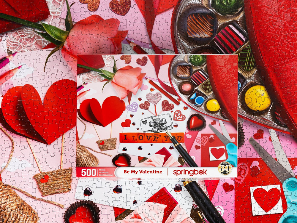 Be My Valentine 500 Piece Jigsaw Puzzle | Springbok Puzzles - Springbok Puzzles - Jigsaw Puzzles - The Puzzle Center