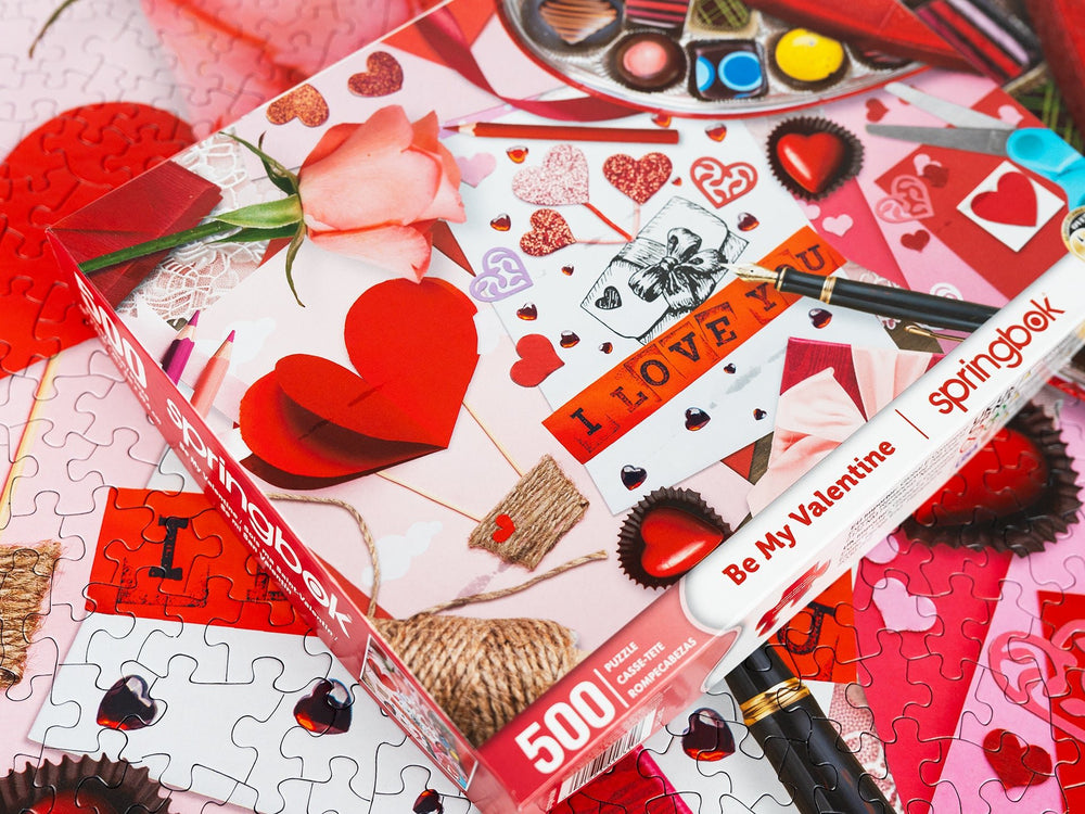 Be My Valentine 500 Piece Jigsaw Puzzle | Springbok Puzzles - Springbok Puzzles - Jigsaw Puzzles - The Puzzle Center