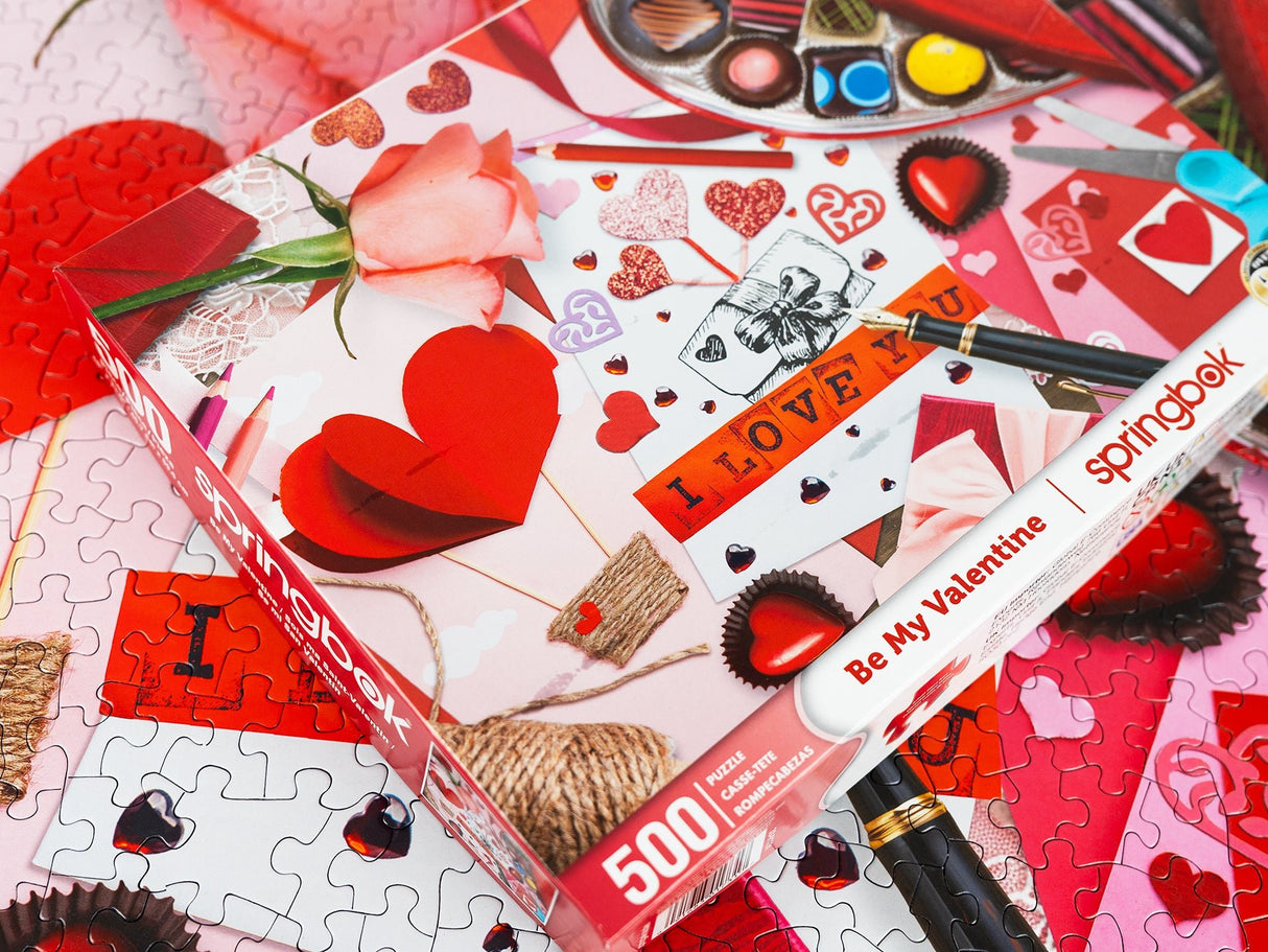 Be My Valentine 500 Piece Jigsaw Puzzle | Springbok Puzzles - Springbok Puzzles - Jigsaw Puzzles - The Puzzle Center