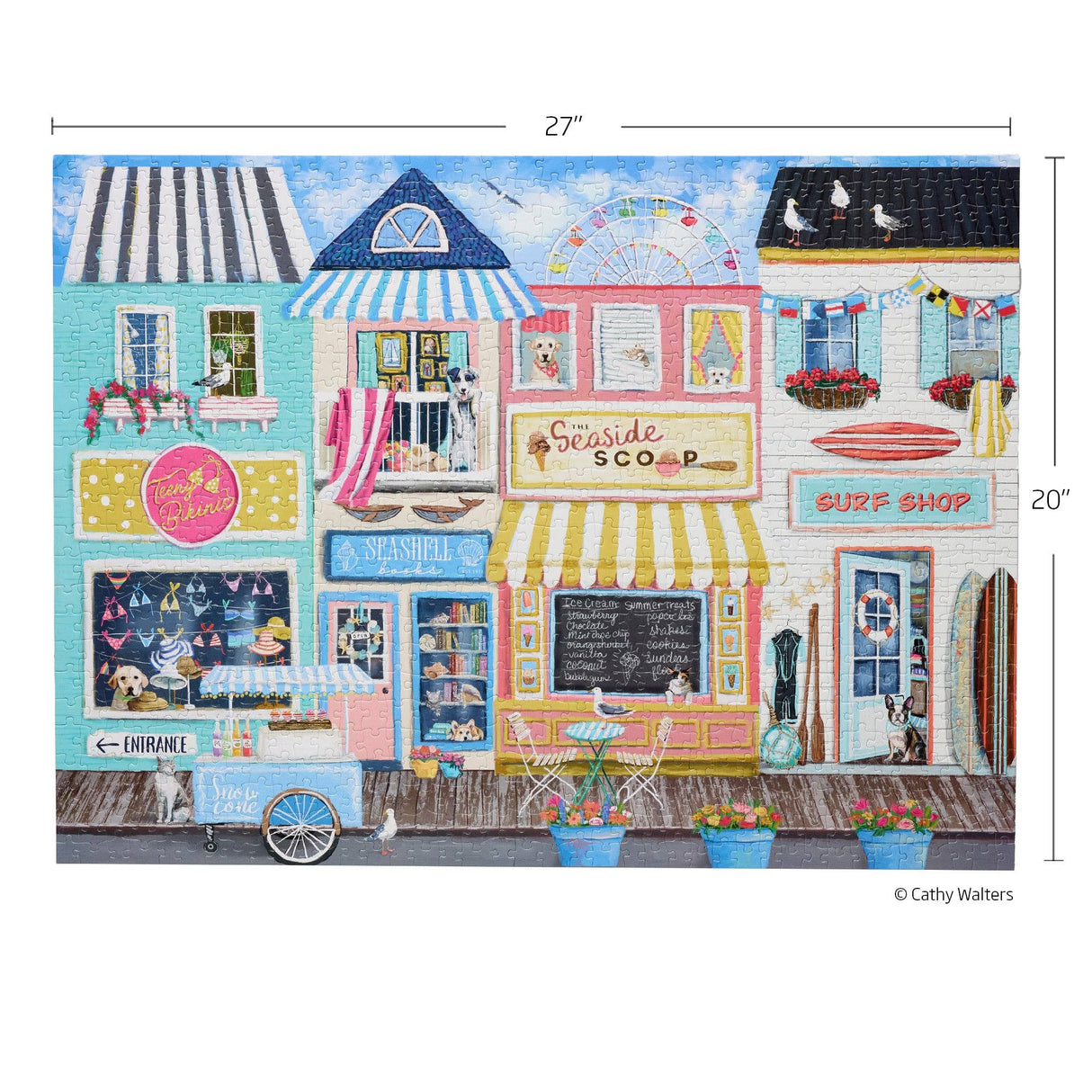 Beach Boardwalk 1000 Piece Jigsaw Puzzle | WerkShoppe - Jigsaw Puzzles - The Puzzle Center