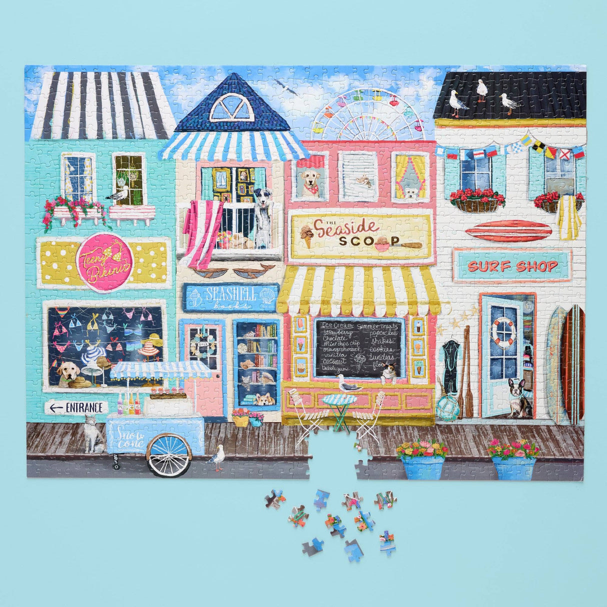 Beach Boardwalk 1000 Piece Jigsaw Puzzle | WerkShoppe - Jigsaw Puzzles - The Puzzle Center