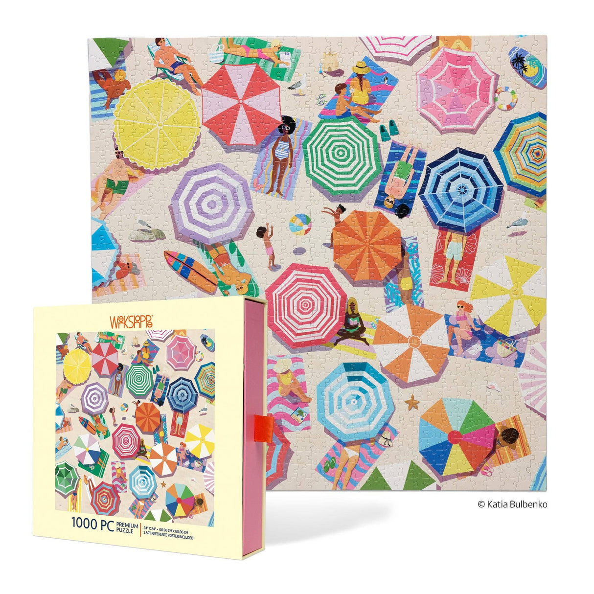 Beach Day 1000 Piece Jigsaw Puzzle | WerkShoppe - Jigsaw Puzzle - The Puzzle Center