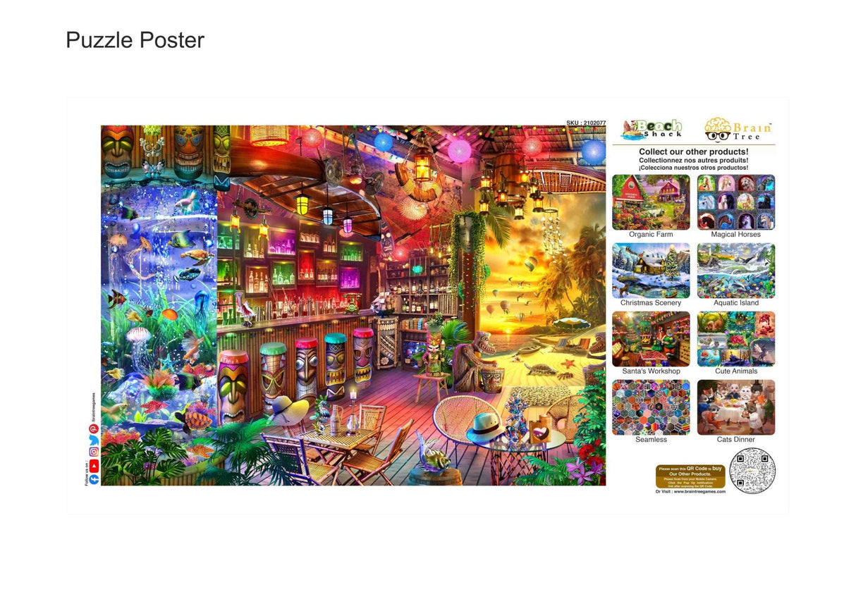 Beach Shack 1000 Piece Jigsaw Puzzle by Brain Tree Games - Brain Tree Games LLC - Jigsaw Puzzles - The Puzzle Center -