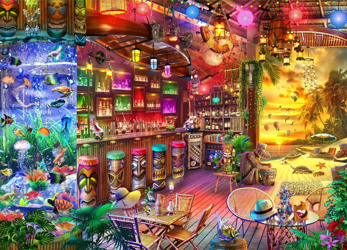 Beach Shack 1000 Piece Jigsaw Puzzle by Brain Tree Games - Brain Tree Games LLC - Jigsaw Puzzles - The Puzzle Center -