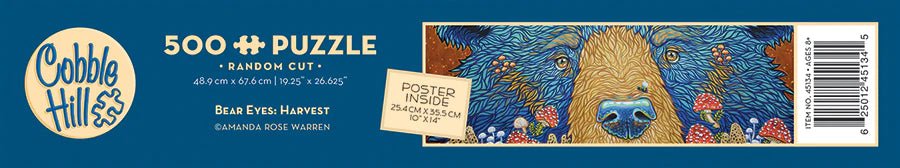 Bear Eyes Harvest 500 Piece Jigsaw Puzzle | Cobble Hill - Jigsaw Puzzles - The Puzzle Center