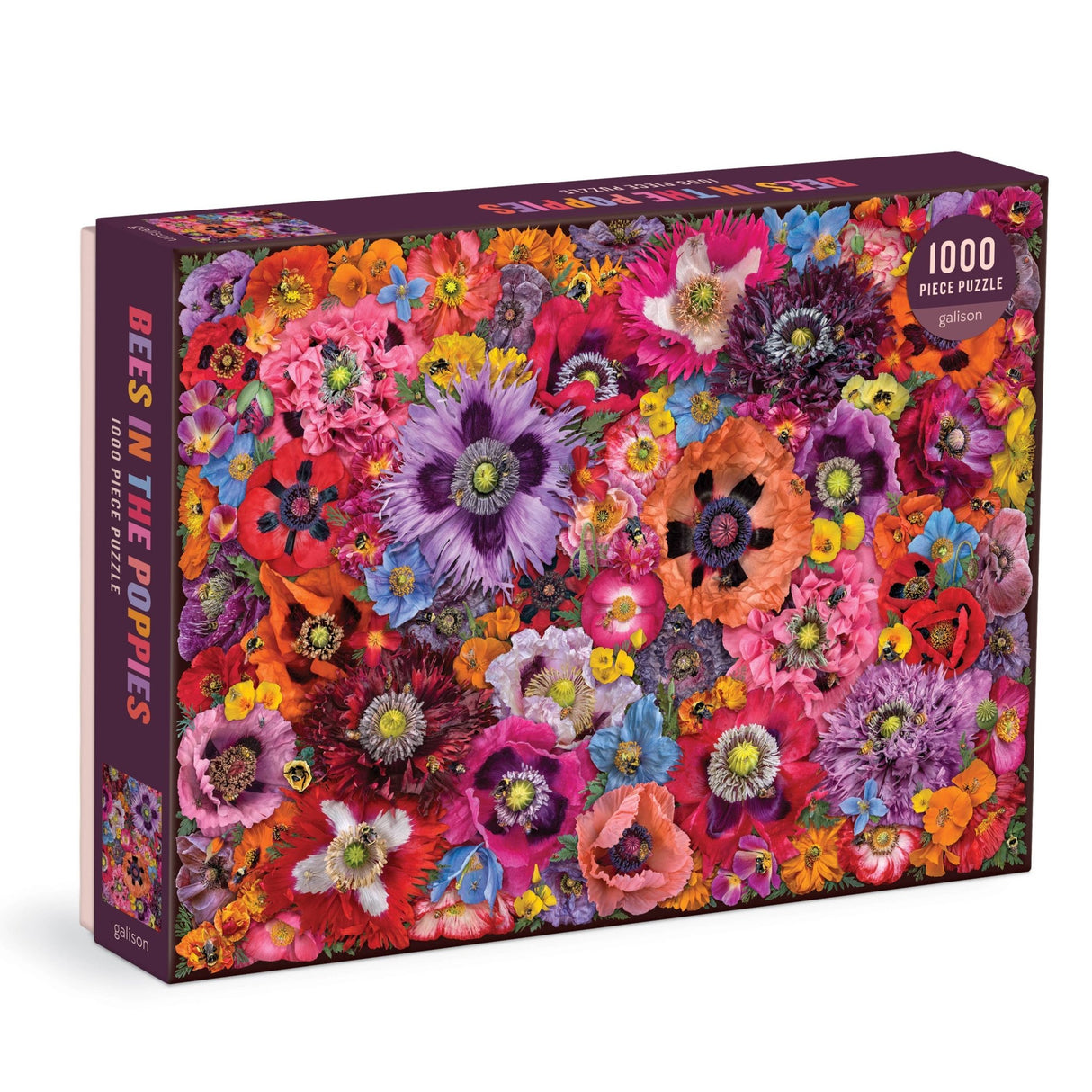 Bees in the Poppies 1000 Piece Puzzle by Galison - Galison - Jigsaw Puzzles - The Puzzle Center -