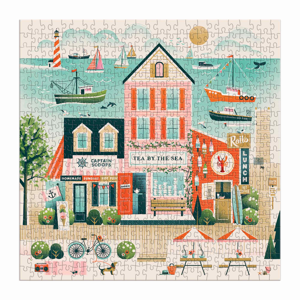 Beside the Sea 500 Piece Jigsaw Puzzle | Galison - Jigsaw Puzzles - The Puzzle Center