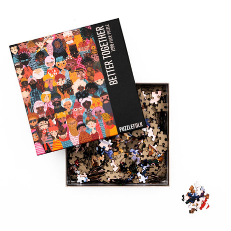 Better Together 1000 Piece Puzzle by Puzzlefolk | Celebrate Unity & Diversity - Puzzlefolk - Jigsaw Puzzles - The Puzzle Center -