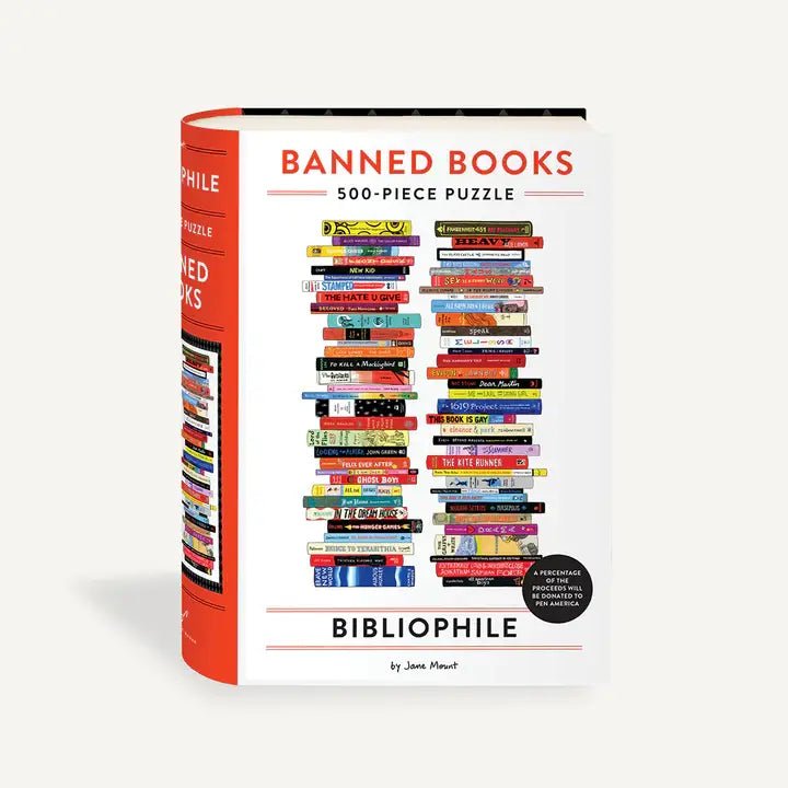 Bibliophile Banned Books 500 - Piece Puzzle - Bibliophile - Jigsaw Puzzles - The Puzzle Center -