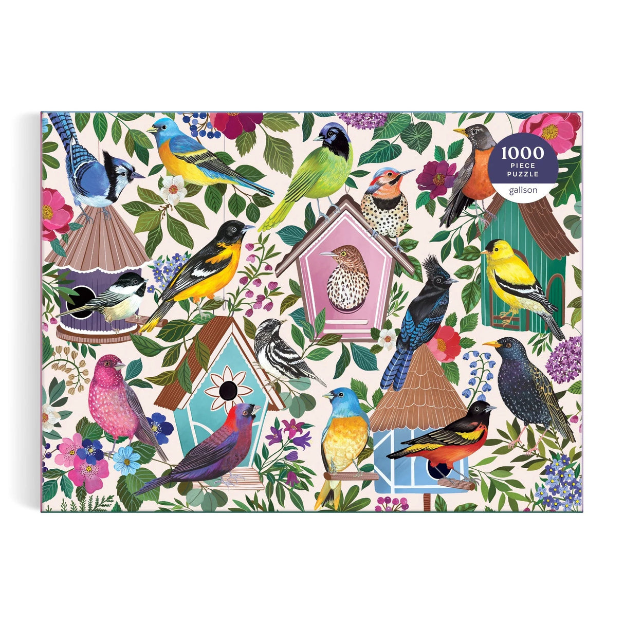 Birdhouse Lane 1000 Piece Jigsaw Puzzle | Galison - Jigsaw Puzzles - The Puzzle Center