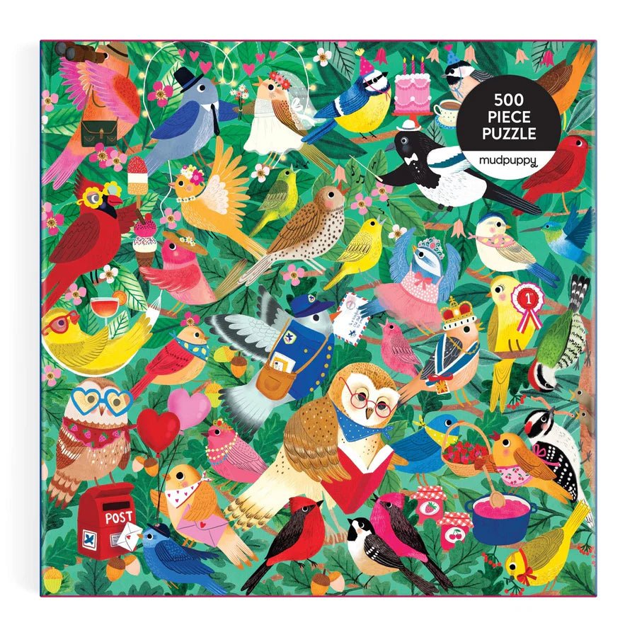 Birding Around 500 Piece Jigsaw Puzzle by Mudpuppy - Mudpuppy - Jigsaw Puzzles - The Puzzle Center