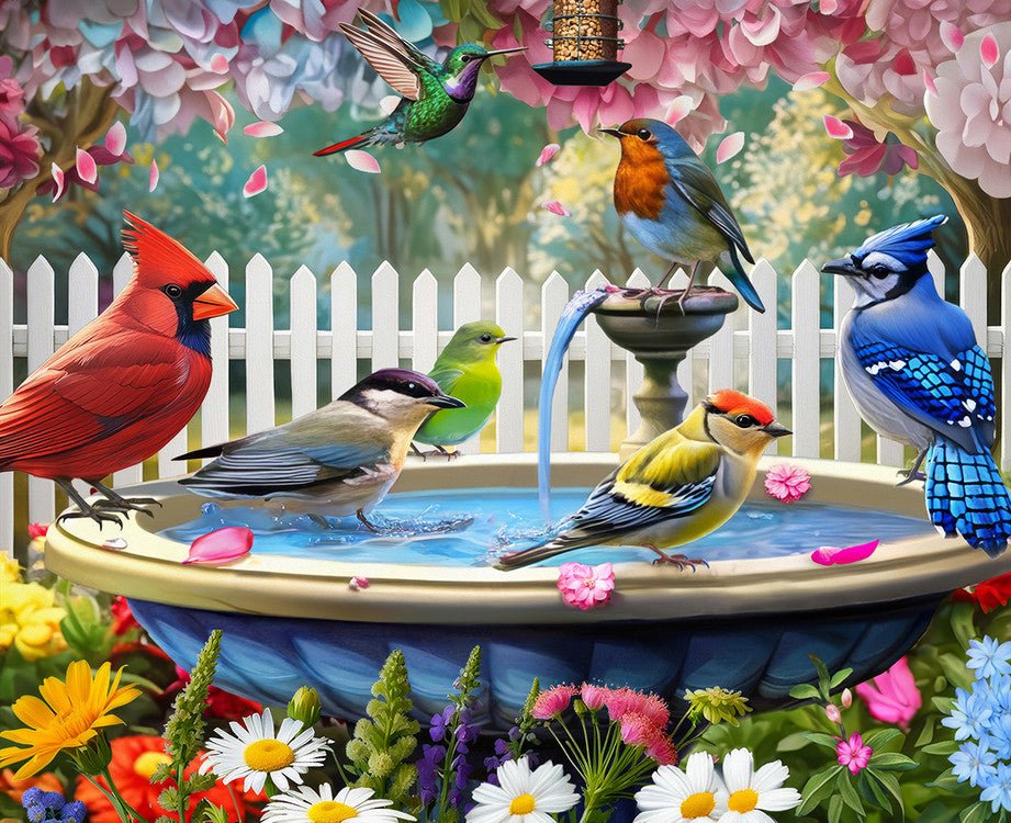 Birds Of Spring 500 Piece Jigsaw Puzzle by Springbok Puzzles - Springbok Puzzles - Jigsaw Puzzles - The Puzzle Center
