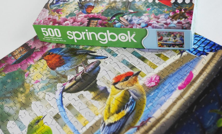 Birds Of Spring 500 Piece Jigsaw Puzzle by Springbok Puzzles - Springbok Puzzles - Jigsaw Puzzles - The Puzzle Center