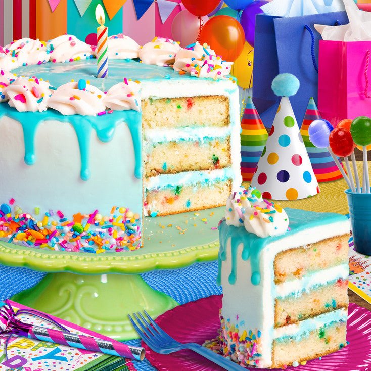 Birthday Cake 500 Piece Jigsaw Puzzle - Limited Release | Springbok Puzzles - Springbok Puzzles - Jigsaw Puzzles - The Puzzle Center