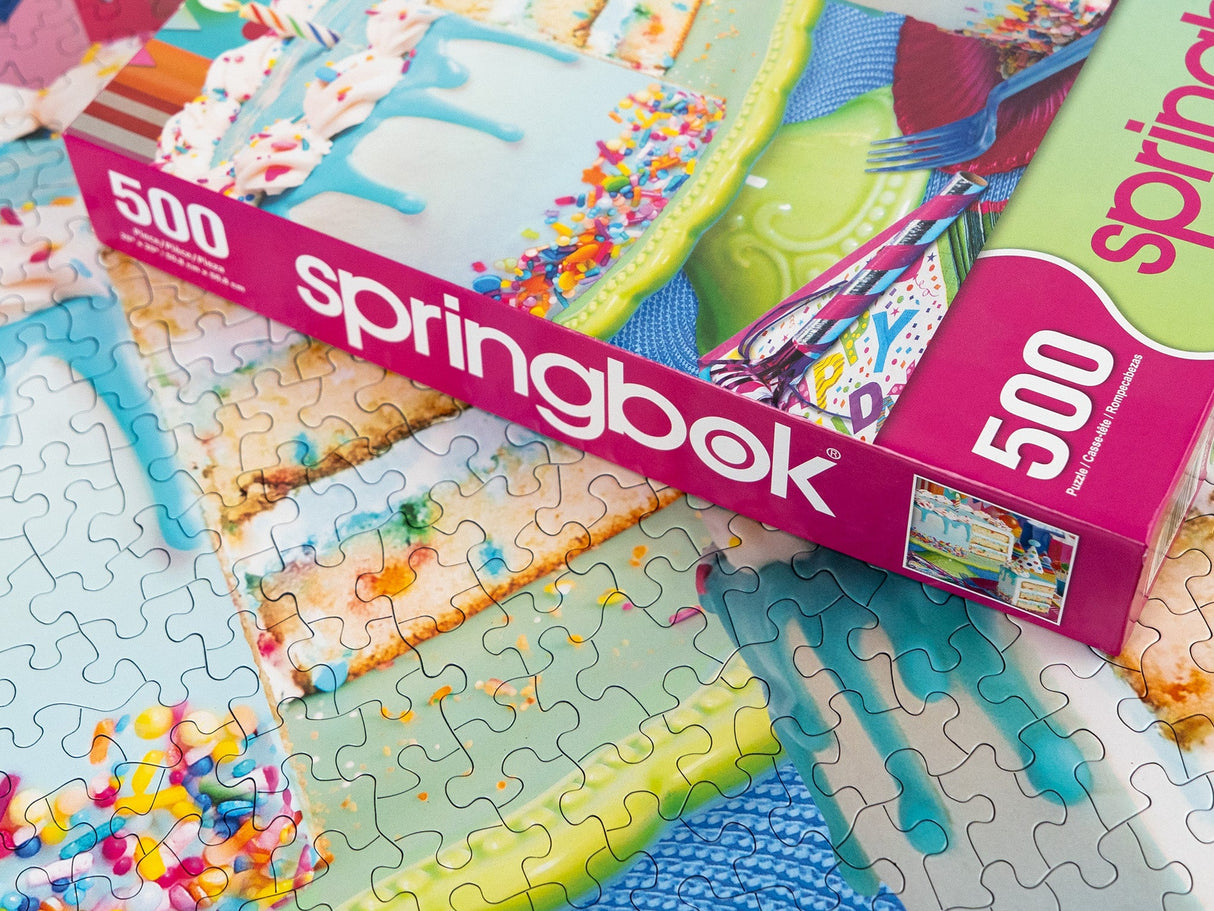 Birthday Cake 500 Piece Jigsaw Puzzle - Limited Release | Springbok Puzzles - Springbok Puzzles - Jigsaw Puzzles - The Puzzle Center