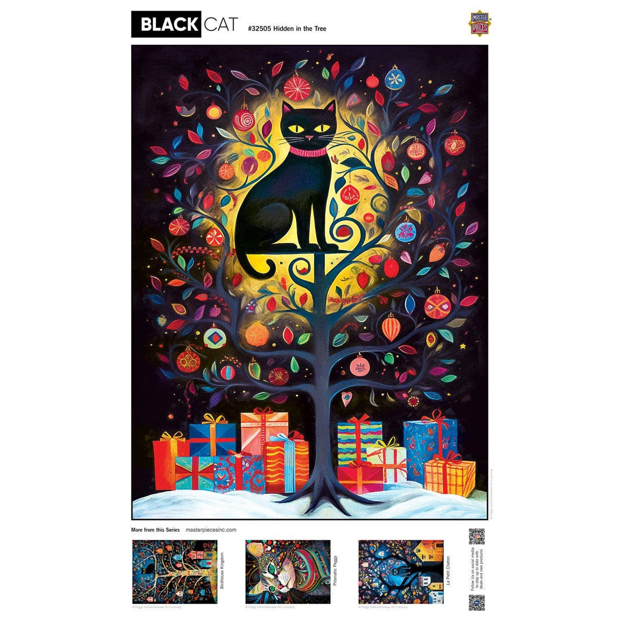 Black Cats - Hidden in the Tree 300 Piece EZ Grip Jigsaw Puzzle by Masterpieces Puzzles - Masterpieces Puzzles - Jigsaw Puzzles - The Puzzle Center
