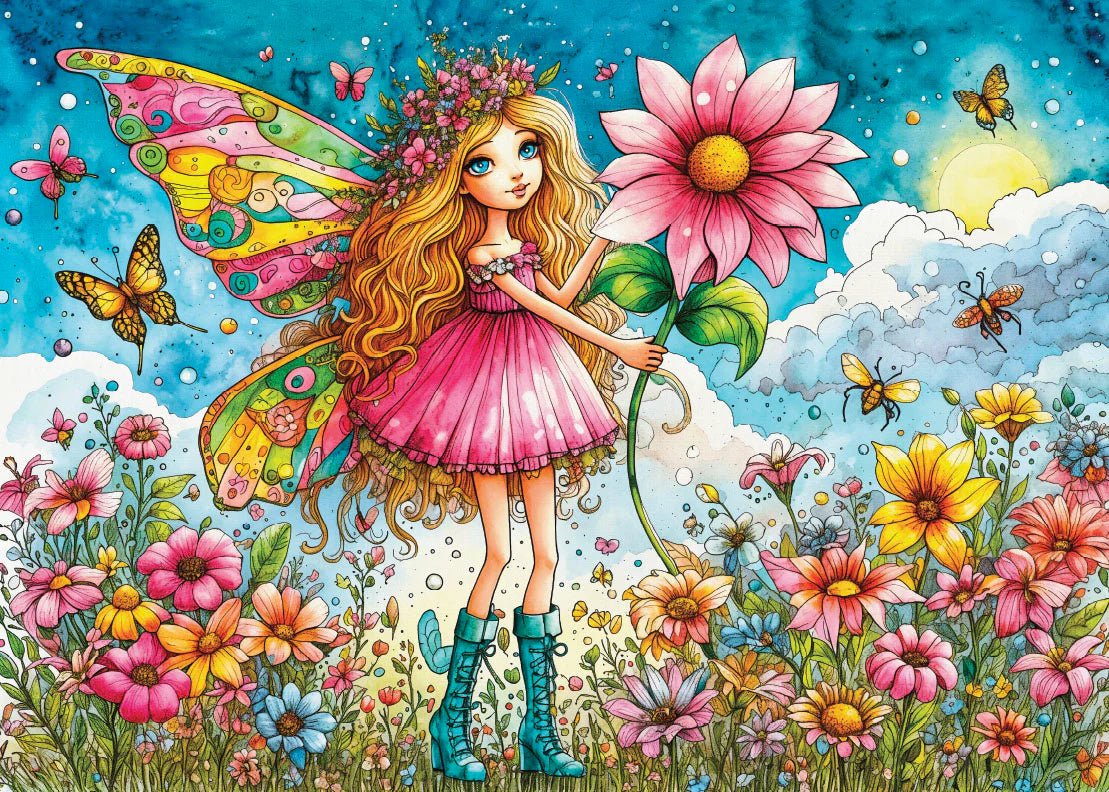 Blush Garden Whispers 1000 Piece Jigsaw Puzzle | Delfy Puzzles - Jigsaw Puzzles - The Puzzle Center