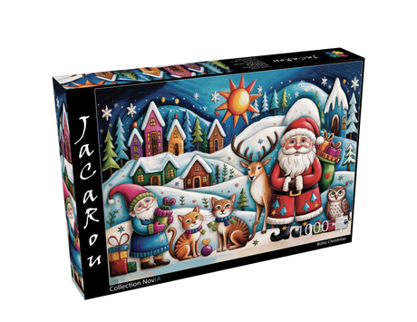 Boho Christmas 1000 Piece Jigsaw Puzzle | JaCaRou Puzzles - Jigsaw Puzzles - The Puzzle Center