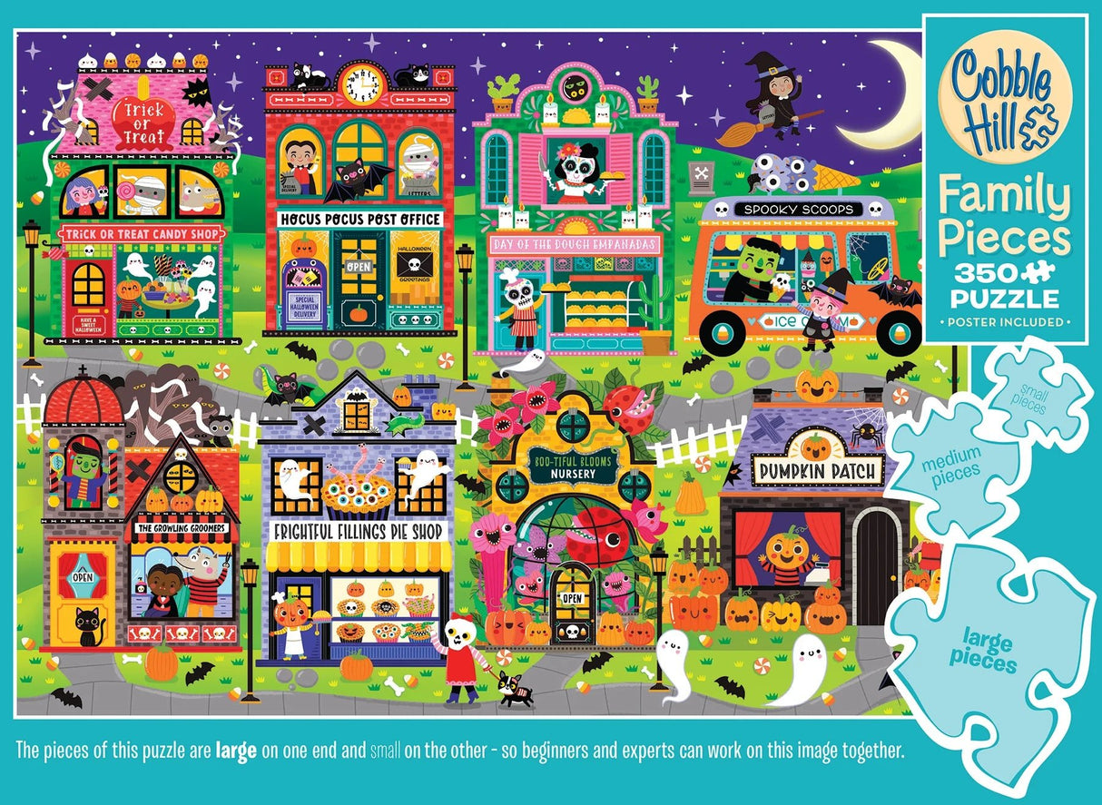 Boo Town (Family) 350 Piece Family Puzzle | Cobble Hill Puzzles - Jigsaw Puzzles - The Puzzle Center