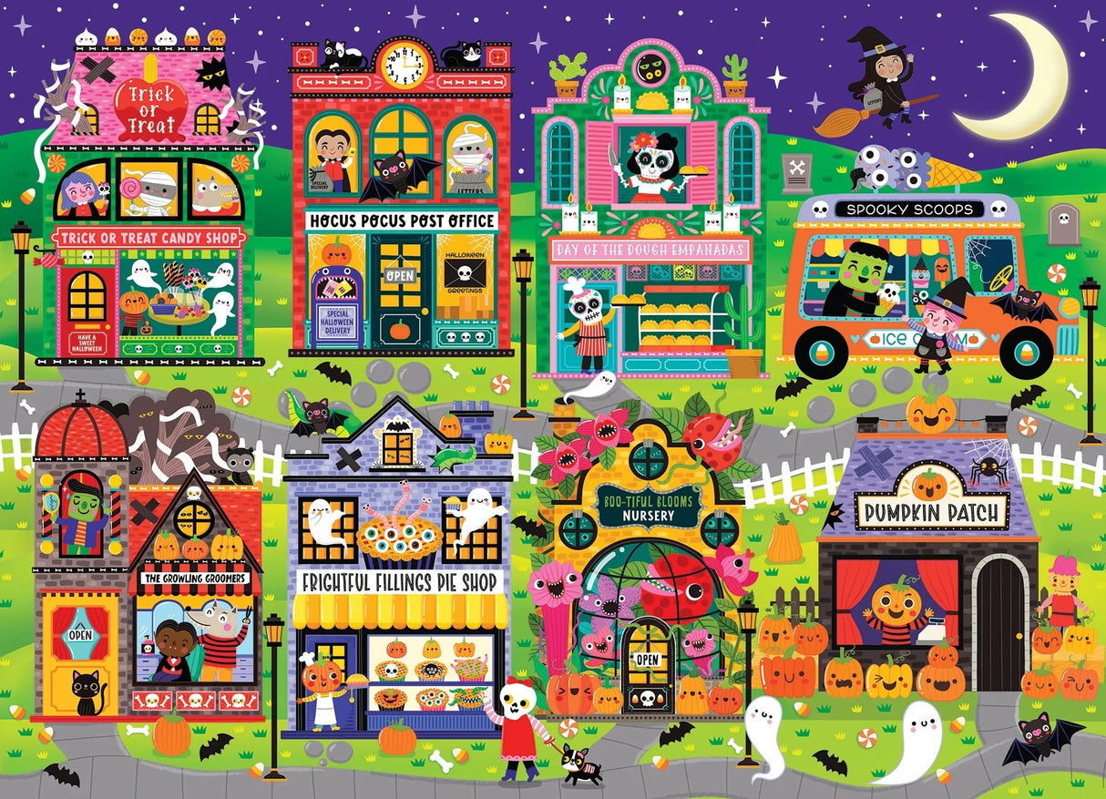 Boo Town (Family) 350 Piece Family Puzzle | Cobble Hill Puzzles - Jigsaw Puzzles - The Puzzle Center