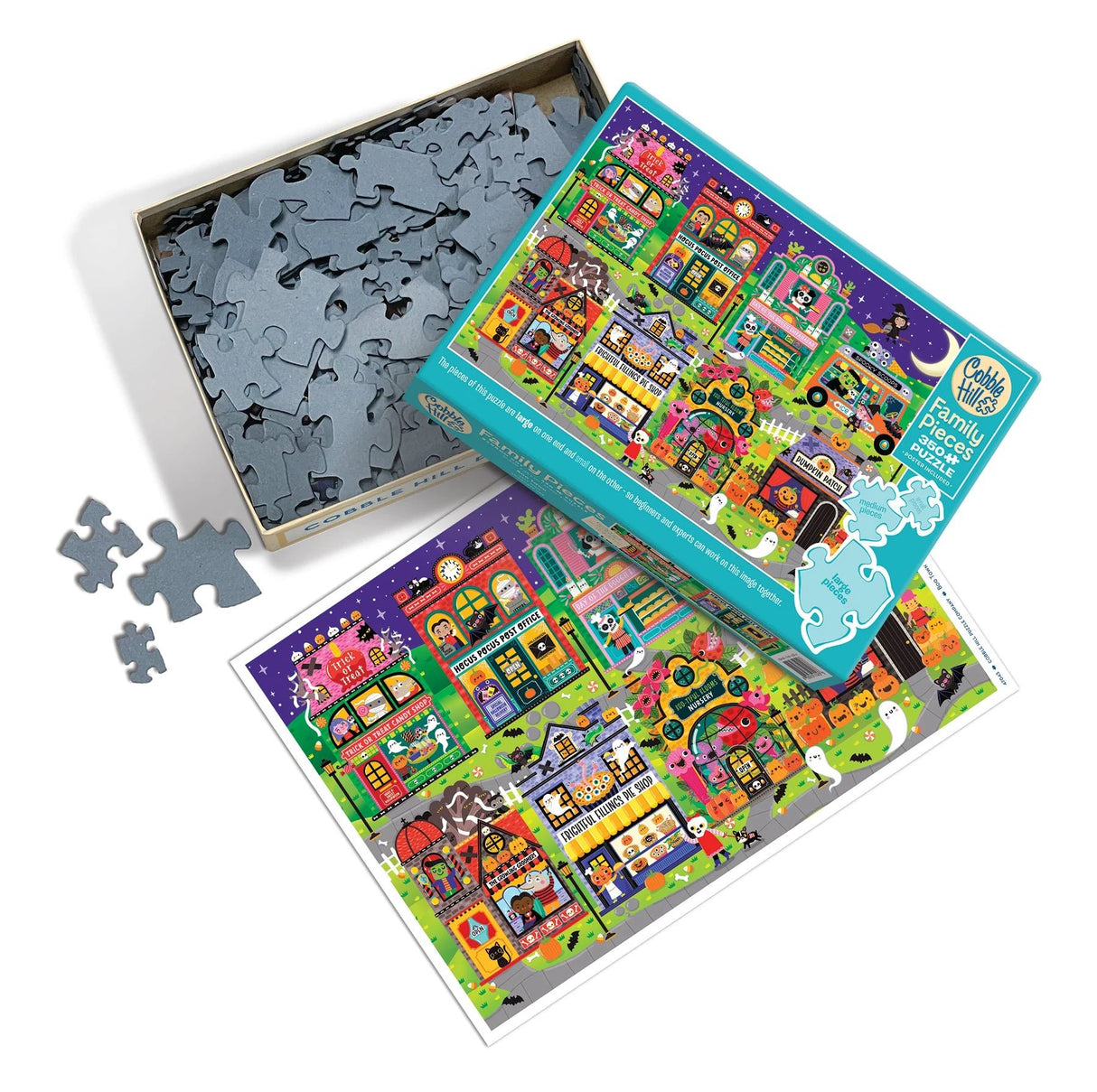 Boo Town (Family) 350 Piece Family Puzzle | Cobble Hill Puzzles - Jigsaw Puzzles - The Puzzle Center