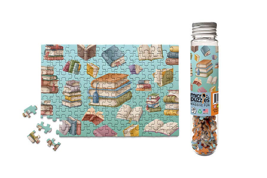Book Collage Mini Puzzle | MicroPuzzles - Mini Jigsaw Puzzles - The Puzzle Center