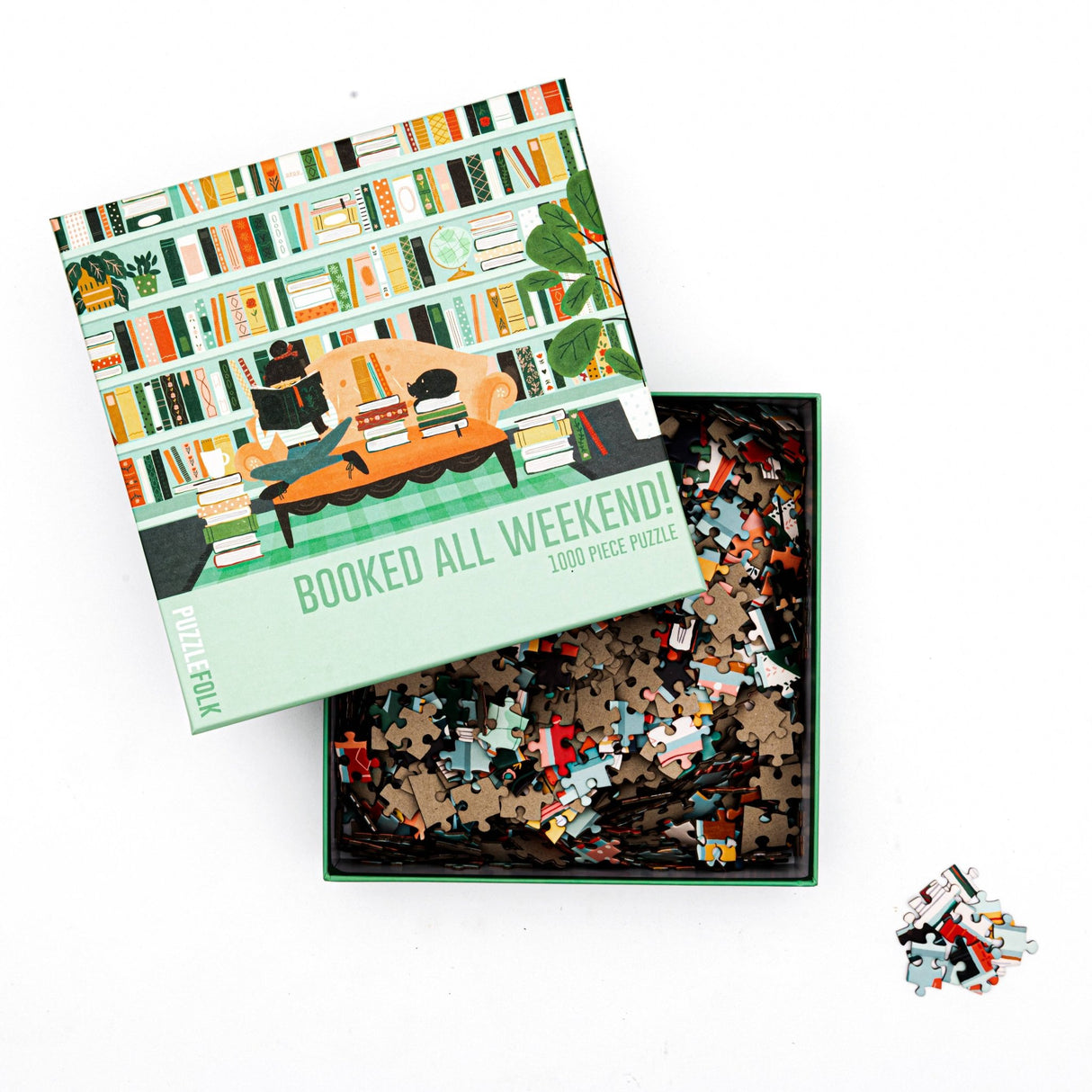 Booked All Weekend 1000 Piece Puzzle by Puzzlefolk | Perfect for Book Lovers - Puzzlefolk - Jigsaw Puzzles - The Puzzle Center -