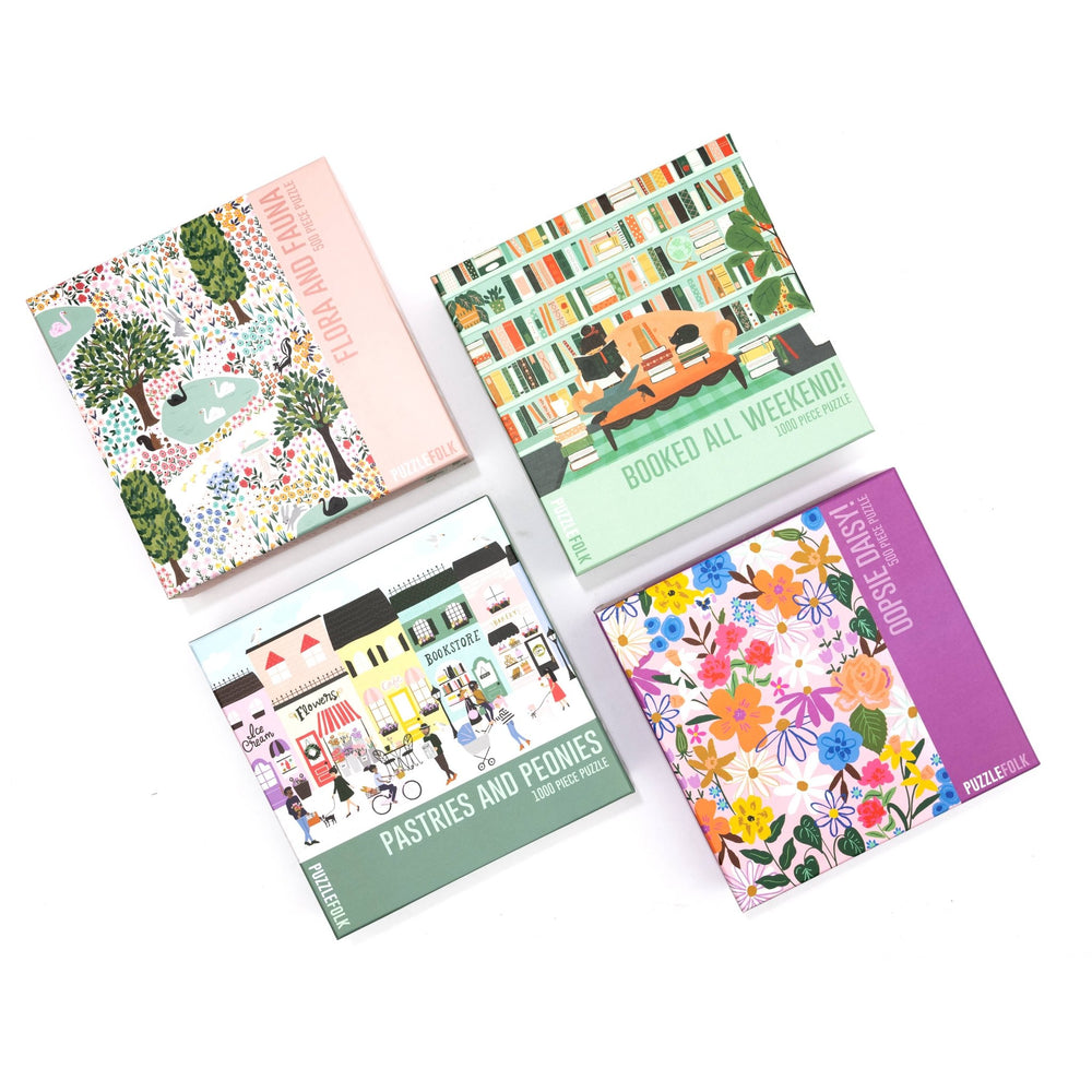Booked All Weekend 1000 Piece Puzzle by Puzzlefolk | Perfect for Book Lovers - Puzzlefolk - Jigsaw Puzzles - The Puzzle Center -