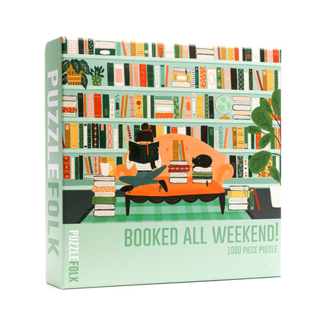 Booked All Weekend 1000 Piece Puzzle by Puzzlefolk | Perfect for Book Lovers - Puzzlefolk - Jigsaw Puzzles - The Puzzle Center -