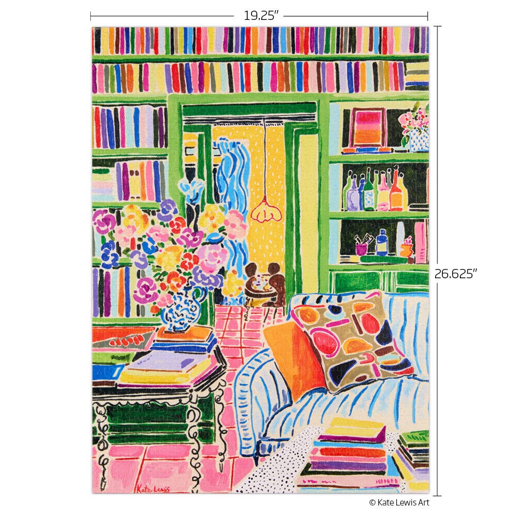 Books & Bouquets 1000 Piece Jigsaw Puzzle | WerkShoppe - Jigsaw Puzzles - The Puzzle Center