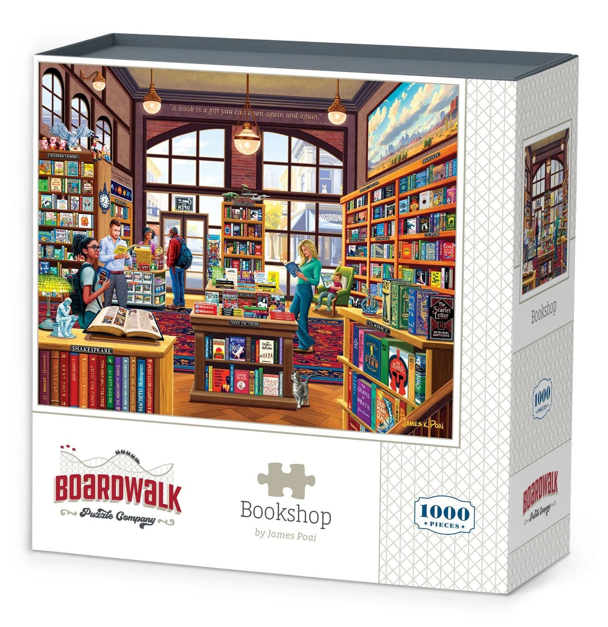 Bookshop 1000 Piece Puzzle by Boardwalk - Boardwalk - Jigsaw Puzzles - The Puzzle Center -