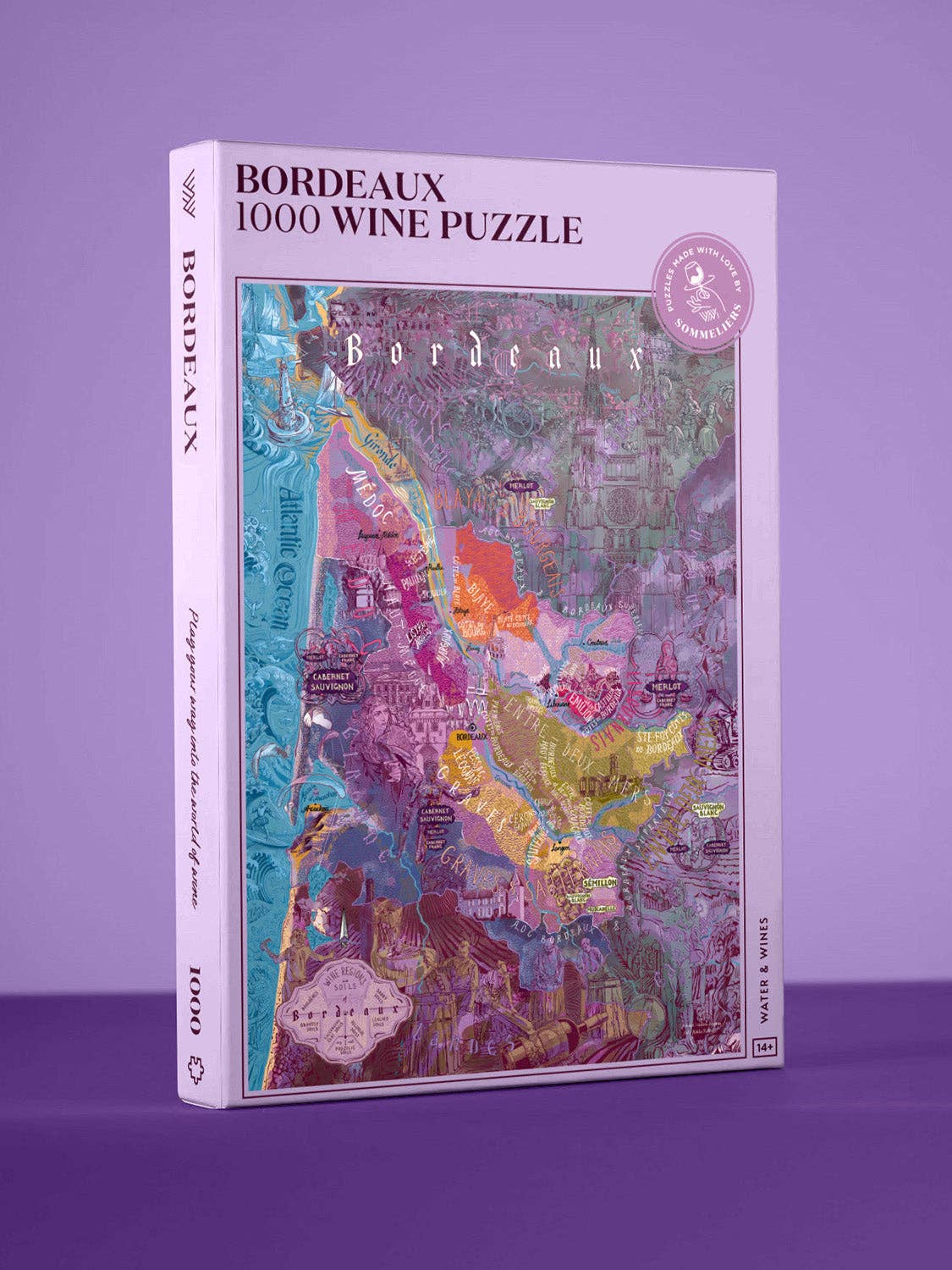 Bordeaux Wine 1000 Piece Jigsaw Puzzle | Water & Wines - Jigsaw Puzzles - The Puzzle Center