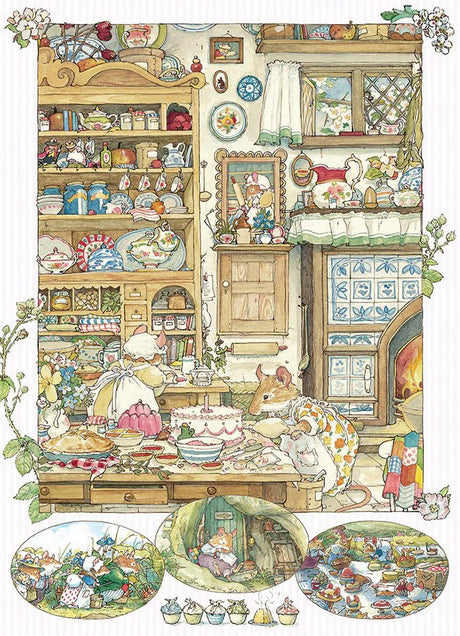 Brambly Hedge Picnic Preparations 500 Piece Jigsaw Puzzle | Cobble Hill Puzzles - Jigsaw Puzzles - The Puzzle Center
