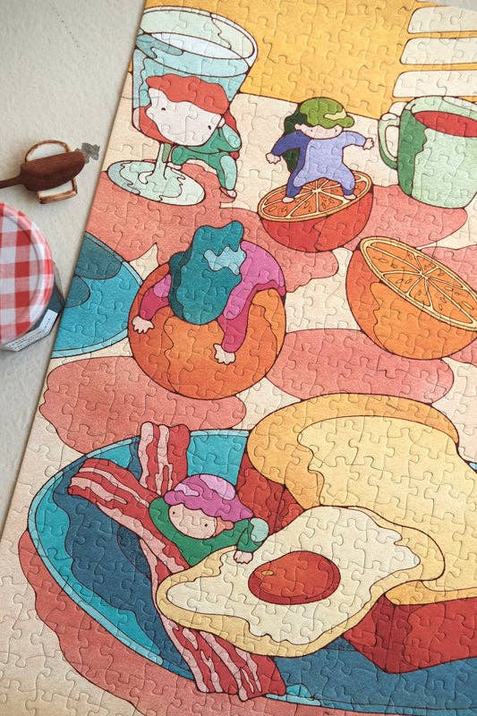Breakfast Party 500 Piece Jigsaw Puzzle | The Puzzle Theory - Jigsaw Puzzles - The Puzzle Center