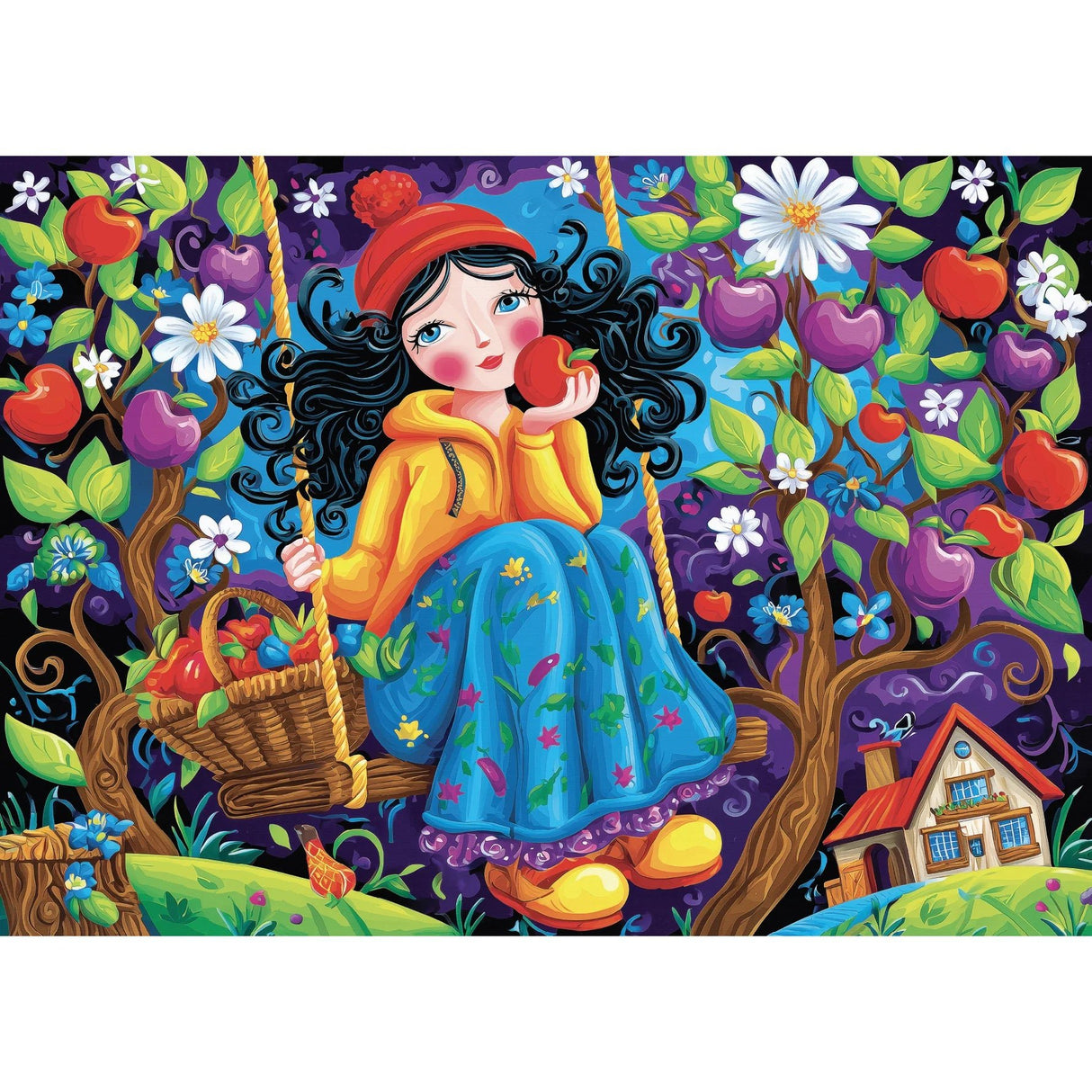 Breezy Apple Swing 1000 Piece Jigsaw Puzzle | JaCaRou Puzzles - Jigsaw Puzzles - The Puzzle Center