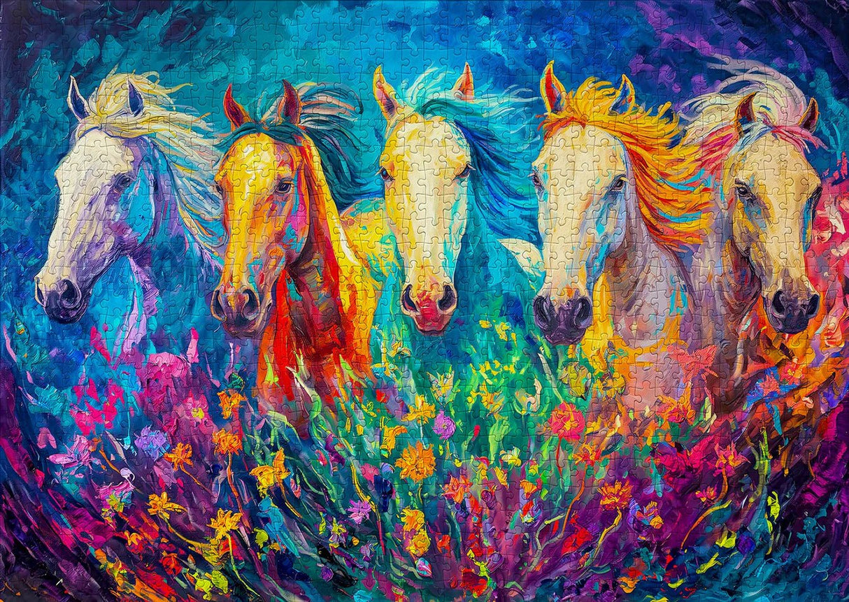 Bright Galloping 1000 Piece Jigsaw Puzzle | Enjoy Puzzles - Jigsaw Puzzles - The Puzzle Center