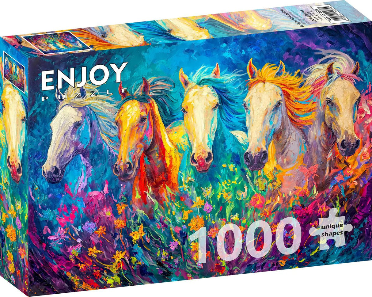 Bright Galloping 1000 Piece Jigsaw Puzzle | Enjoy Puzzles - Jigsaw Puzzles - The Puzzle Center