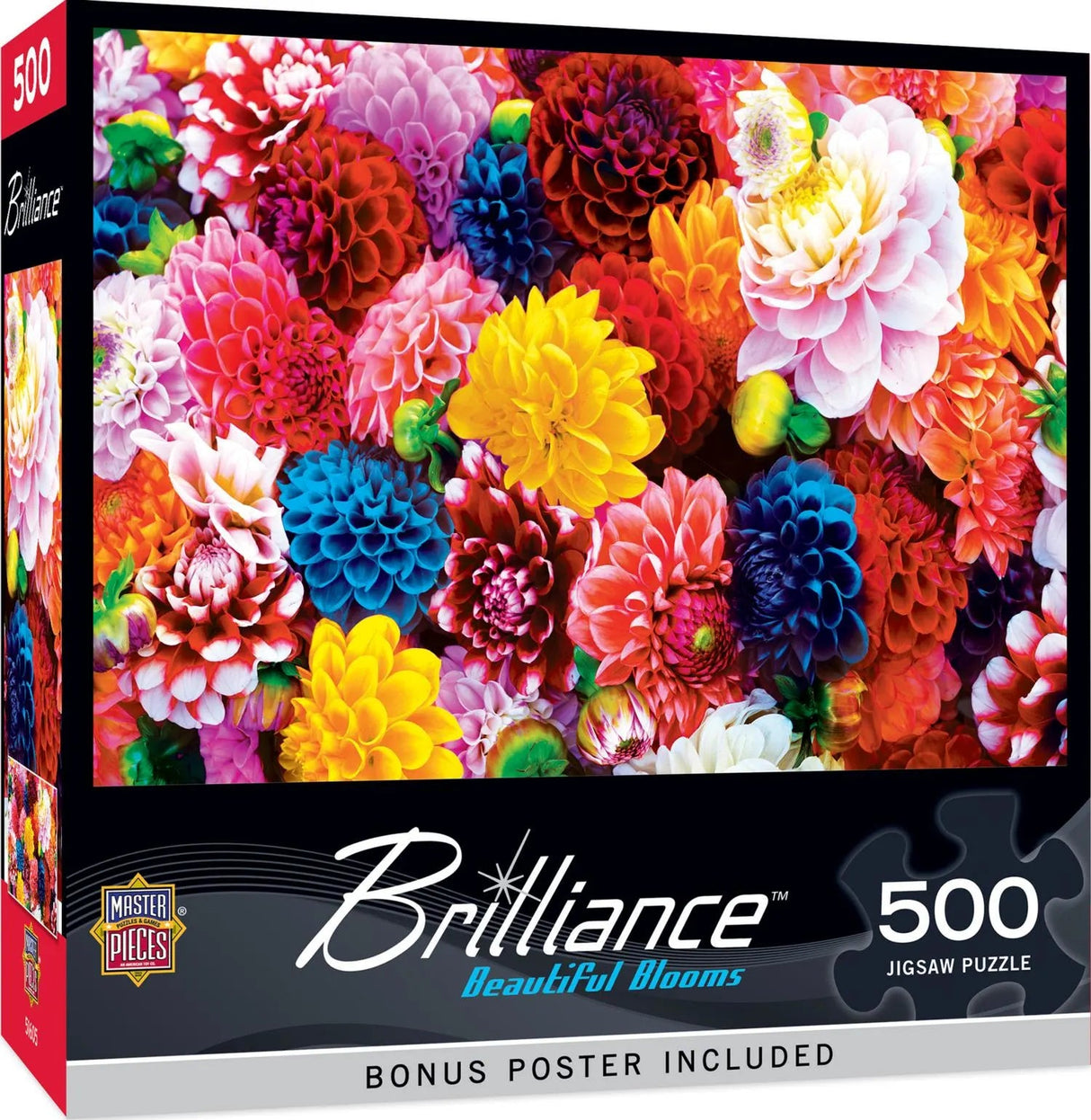 Brilliance Beautiful Blooms 500 Piece Jigsaw Puzzle | Masterpieces - Jigsaw Puzzles - The Puzzle Center