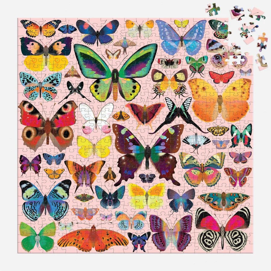 Brilliant Butterflies 500 Piece Jigsaw Puzzle by Mudpuppy - Mudpuppy - Jigsaw Puzzles - The Puzzle Center