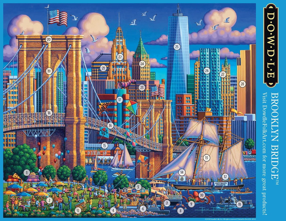 Brooklyn Bridge 1000 Piece Jigsaw Puzzle | Dowdle Puzzles - Jigsaw Puzzles - The Puzzle Center