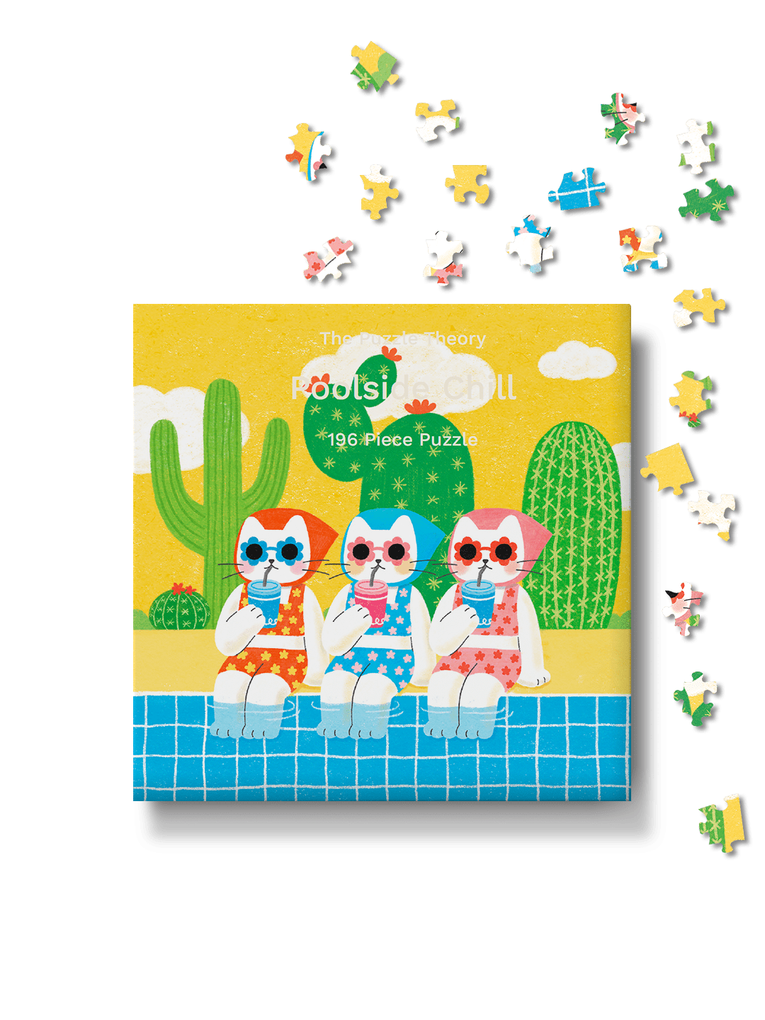 Bubbie Poolside Chill 196 Piece Jigsaw Puzzle | The Puzzle Theory - Jigsaw Puzzles - The Puzzle Center