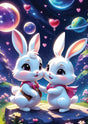 Bunnies In Love 1000 Piece Jigsaw Puzzle by Yazz Puzzles - Yazz - Jigsaw Puzzles - The Puzzle Center