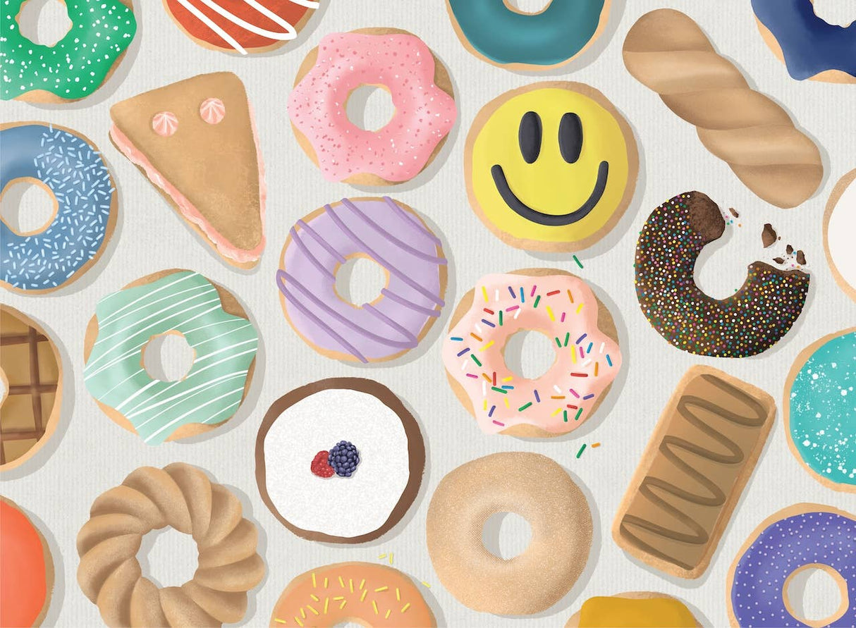 But First, Donuts 500 Piece Jigsaw Puzzle by Puzzlefolk - Jigsaw Puzzles - The Puzzle Center