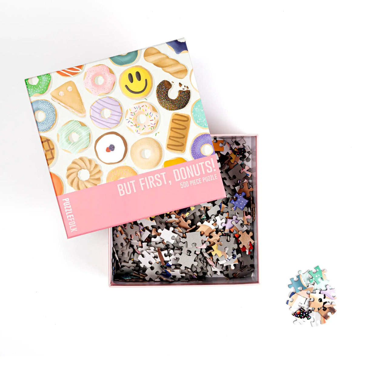 But First, Donuts 500 Piece Jigsaw Puzzle by Puzzlefolk - Jigsaw Puzzles - The Puzzle Center