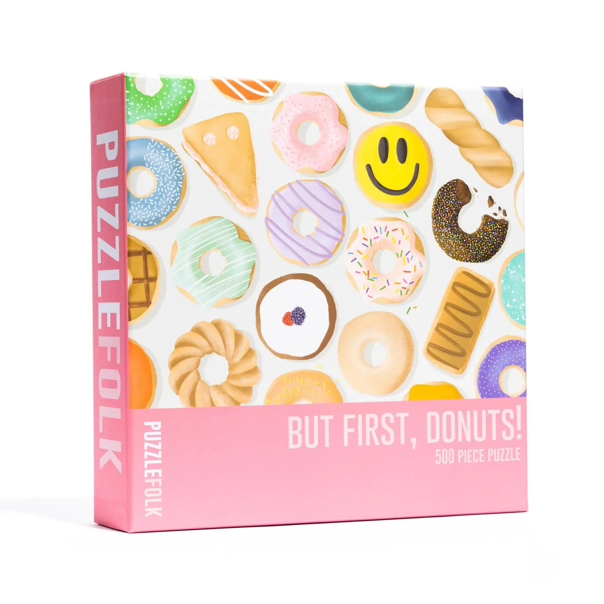 But First, Donuts 500 Piece Jigsaw Puzzle by Puzzlefolk - Jigsaw Puzzles - The Puzzle Center