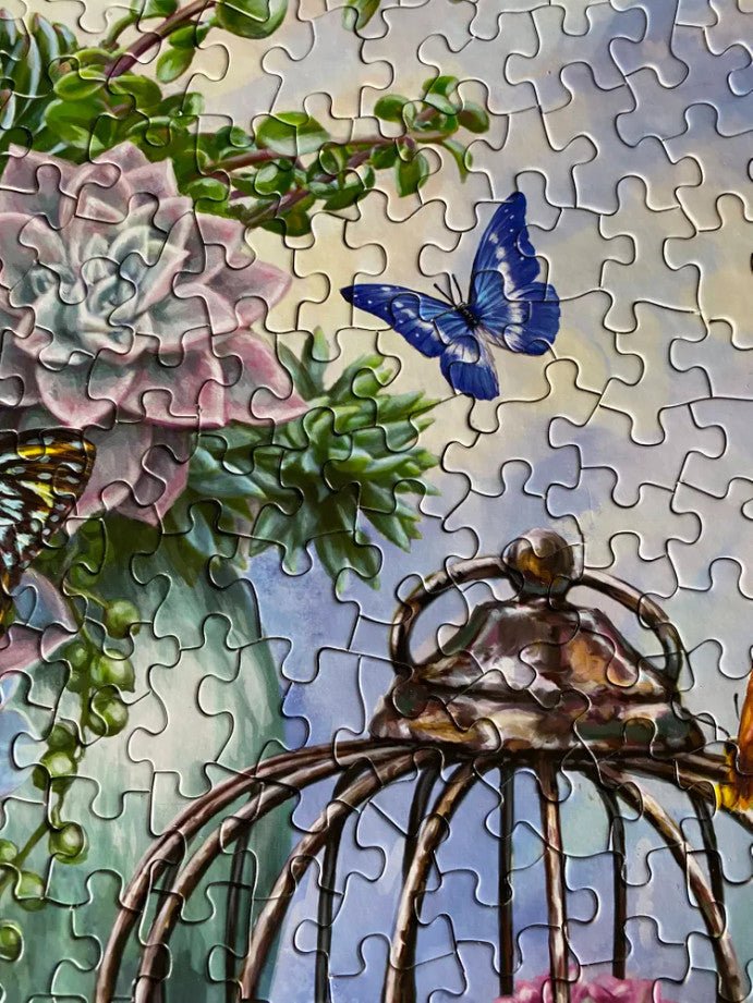 Butterfly Bliss 500 Piece Jigsaw Puzzle by Springbok Puzzles - Springbok Puzzles - Jigsaw Puzzles - The Puzzle Center