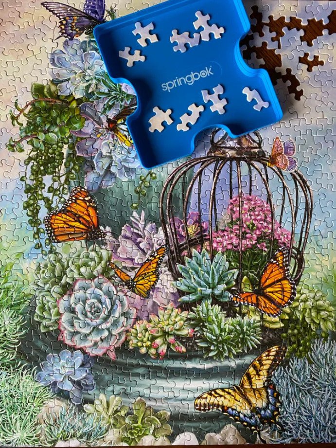 Butterfly Bliss 500 Piece Jigsaw Puzzle by Springbok Puzzles - Springbok Puzzles - Jigsaw Puzzles - The Puzzle Center