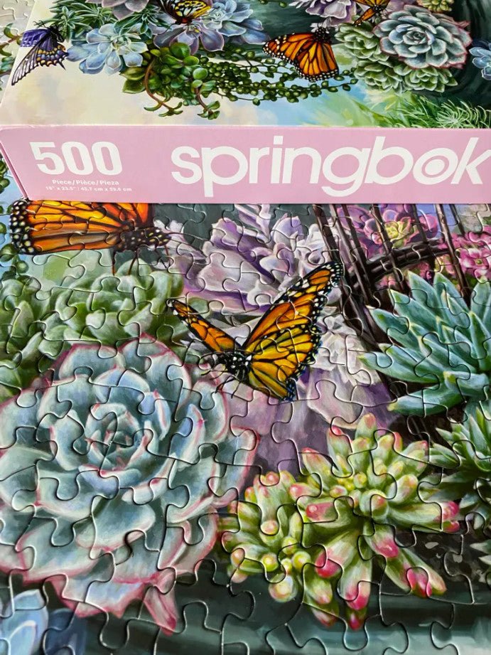 Butterfly Bliss 500 Piece Jigsaw Puzzle by Springbok Puzzles - Springbok Puzzles - Jigsaw Puzzles - The Puzzle Center