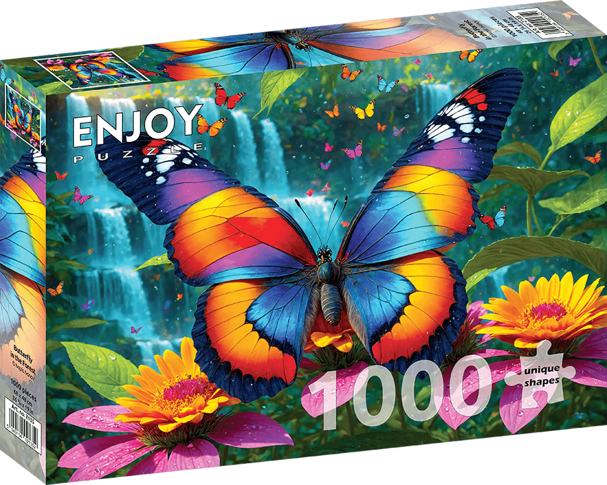 Butterfly in the Forest 1000 Piece Jigsaw Puzzle | Enjoy Puzzles - Jigsaw Puzzles - The Puzzle Center